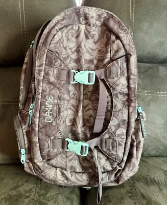 Dakine Backpack with lots of Storage and Computer Pouch-Gray and Light Blue - Image 1 of 4