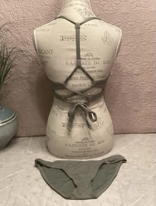Carve Designs Bikini Dahlia Top Sanitas Smocked Bottom Textured Olive Strap Back - Picture 1 of 17
