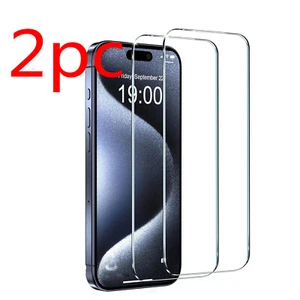 2× Tempered Glass Screen Protector Protective Film For iPhone 16 Pro Max Plus 15 - Picture 1 of 6