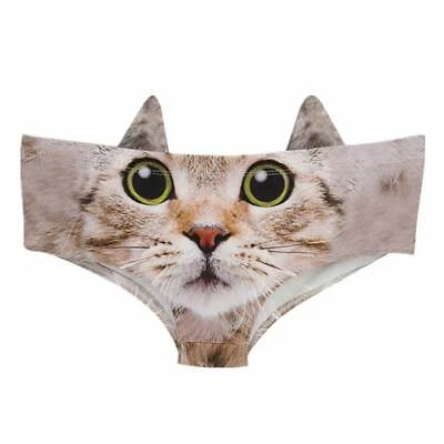 Women's 3D Cartoon Animal Printed Underwear Sexy Pantie Cute Lingerie One Size - Image 1 of 4