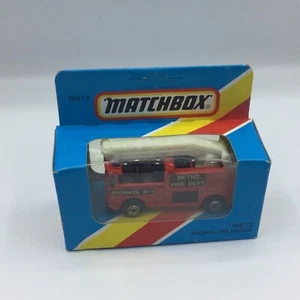Matchbox 1-75 MB13 Snorkel Fire Engine MIB Unpunched Damaged Box - Picture 1 of 5