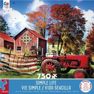 Rompecabezas Ceaco; Otoño Rojo Blanco y Azul; Serie Simple Life 750 piezas; 2804-3 Foto 1 de 2