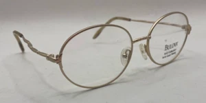 BULOVA EYEGLASSES FRAMES ONLY NEW BARCELONA GOLD FULL RIM 55-17-135 - Picture 1 of 8