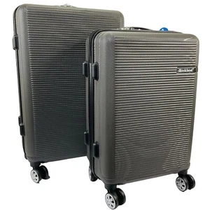 Rockland Luggage Skyline Hardside Spinner Wheel 2pc Set Gray 24" 20" $280 New - Picture 1 of 9