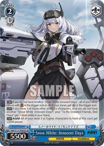 Weiss Schwarz NIKKE Snow White: Innocent Days NIK/S117-E092S SR Super Rare - Picture 1 of 1
