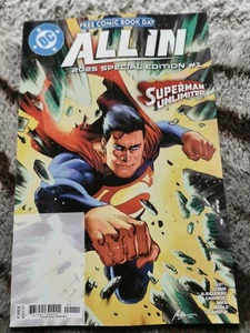 FREE COMIC BOOK DAY 2025 : DC ALL-IN/ABSOLUTE UNIVERSE # 1 NM FCBD SUPERMAN - Picture 1 of 5