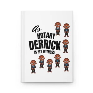 Als Notar Derrick ist mein Zeuge privates Hardcover Journal - Bild 1 von 4