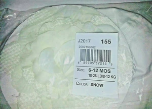 The Childrens Place Girls White Denim Hat With Flower Size 6-12 Months - Picture 1 of 7