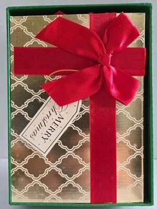 Merry Christmas Embellished Cards Religious 2016 Brother Sister 12 Cards & Env. - Picture 1 of 9