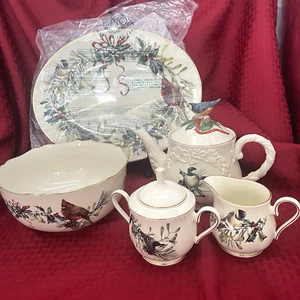 1995 LENOX WINTER GREETINGS - SERVING PIECES - Picture 1 of 15