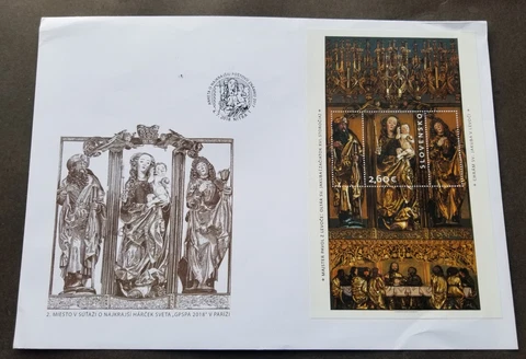 Slovakia St.James Altar Church Of St James In Levoča 2018 (FDC) *c scan *rare Cover