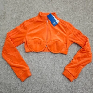 Adidas Women Medium Jeremy Scott Track Top Orange H50966 - Picture 1 of 8