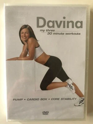 DAVINA ~ MEUS TRÊS EXERCÍCIOS DE 30 MINUTOS ~ DVD novo em folha e lacrado para pal - Imagem 1 de 2