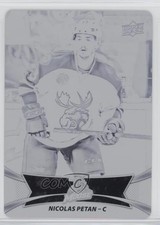 2016-17 Upper Deck AHL Printing Plate Black 1/1 Nicolas Petan #105
