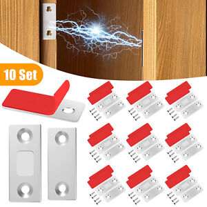 20X Strong Magnetic Door Closer Cabinet Catch Latch Cupboard Ultra Thin Closures