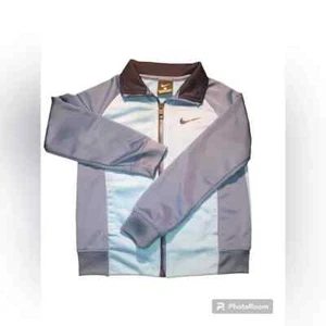 NIKE Blue Color Block Tracksuit Jacket Sz 5/S - Picture 1 of 4
