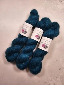 Yak Cloud yarn, Lace weight, 50 g, TEAL - Picture 1 of 6