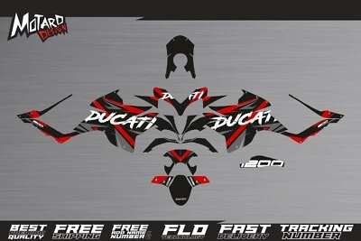 Graphics Kit for Ducati Multistrada 1200 2010 2011 2012 2013 2014 Decals Sticker - Image 1 of 4