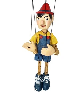 TELLON COLLECTION Marionette Wooden Pinocchio Puppet Carved Wood Item 02011 - Picture 1 of 9