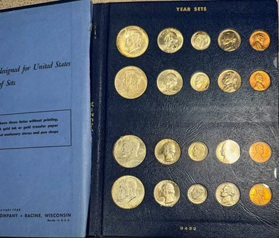 1964 to 1971 United States Mint Sets in Whitman #9432 Book Free Shipping - Image 1 of 4