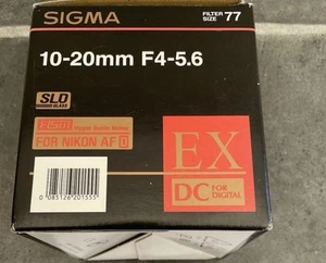 Sigma 10-20mm F4-5.6 EX DC HSM Wide-Angle Lens For Nikon AF - Picture 1 of 4