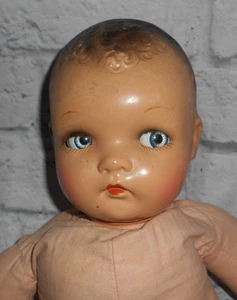 22" Ideal Beatrix or Horsman ¿Ojos encantadores? MUÑECA BEBÉ COQUETA Compo y tela - Imagen 1 de 11