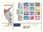 SINGAPORE MALAYA 1955 Ships Defs on PRIVATE REG fdc to NIGERIA @ 993c rate.