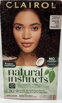 Clairol Natural Instincts Demi Permanent Hair Dye 2RV Burgundy Black Hair 1 Pack - Image 1 of 2