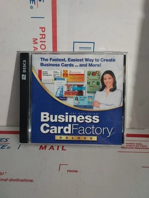 Business Card Factory Deluxe 1999 PC CD ROM Good Used No Keycode - #13 - Image 1 of 2