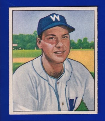 CLYDE VOLLMER ROOKIE senators 1950 BOWMAN #53 EX-EXMINT (W/INK)) NICE CORNERS  - Image 1 of 2