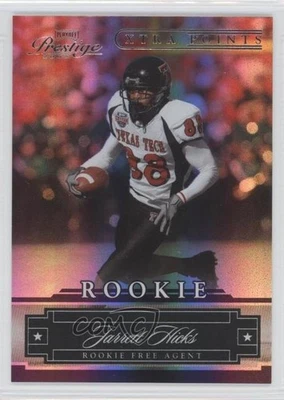 2007 Playoff Prestige Xtra Points Purple /50 Jarrett Hicks #218 Rookie RC - Image 1 of 2