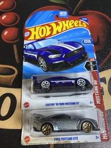 Hot Wheels Custom 2018 Ford Mustang GT 1/64 Mustang 60 K Case Lot Of 2 Ford Gtd - Bild 1 von 1