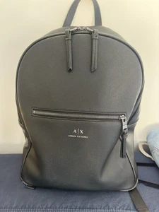 Armani Exchange backpack men 952387CC83000020 Black big lined interior knapsack - Picture 1 of 8