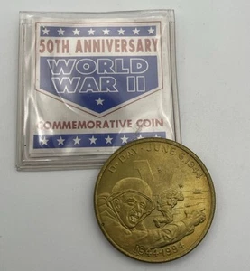 50th Anniversary World War II Commemorative Coin D Day - Picture 1 of 5