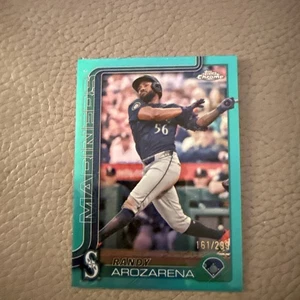 2025 Topps Chrome #164 Randy Arozarena Teal Refractors #/299 - Bild 1 von 2