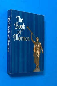 BOOK OF MORMON 1961 Blue Angel Moroni Cover PB - Bild 1 von 3