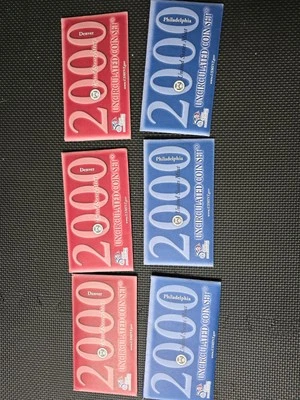 United States 2000 Un circulated Coin Sets, Philadelphia And Denver X3 - Image 1 of 4