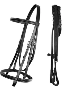 Exion Traditionally Hunter Bridle with Laced Reins - Picture 1 of 5