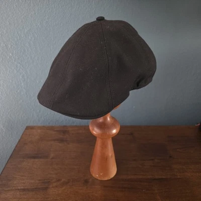 *Goorin Bros* Gorra de Newsboy Everyday Sombrero Mediano Negro Mezcla de Lana Newssie Foto 1 de 4