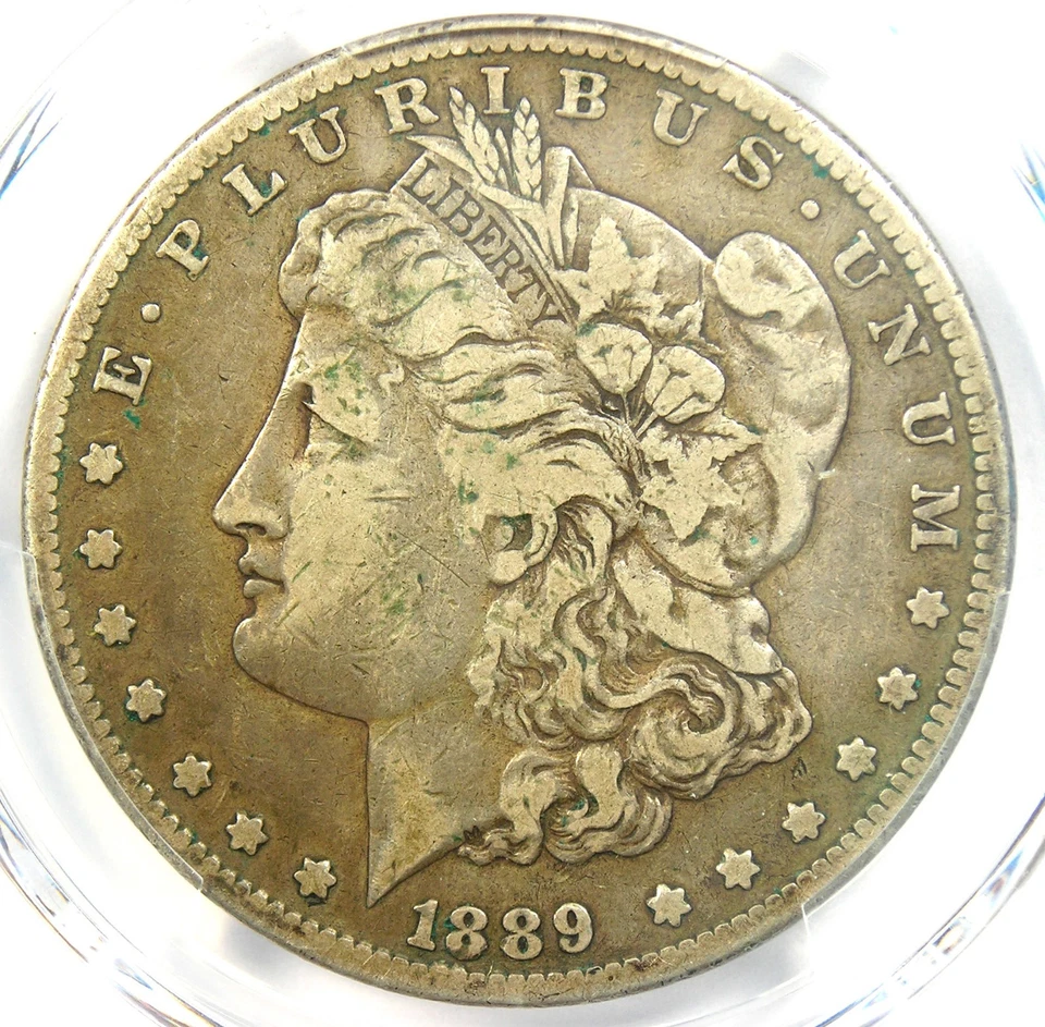 1889-CC Morgan Silver Dollar $1 Carson City Coin - Certified PCGS F15 (Fine) - Image 1 of 4