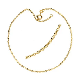 Fußkettchen echt Gold 333 (8 kt) Singapur 26,5 cm verstellbar - Bild 1 von 4