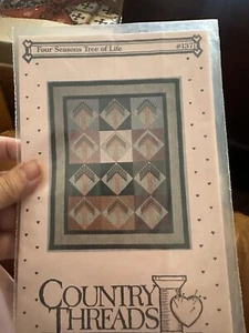 Country Threads 137 Four Seasons Tree of Life Quilt Pattern NOS - Picture 1 of 1