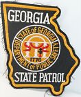 Vintage Georgia State Patrol Shoulder Patch Badge 1980S Size L 3.5" X 4.5" Vgood