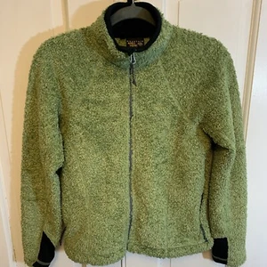 NR! Mountain Hardwear Spring Celery Green Poodle Fleece  Zip Jacket Pockets S - Picture 1 of 7