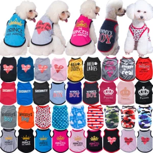 Various Pet Puppy Small Dog Cat Pet Clothes Dress Vest T Shirt Apparel Clothes - Zdjęcie 1 z 99