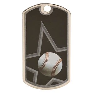 Baseball Medaillen "Hundemarke" Stil personalisiert kostenlos - Bild 1 von 2