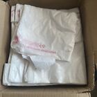 Lot Of 750+ 1/6 BBL T-Shirt Shopping Grocery Bags, Plain with Warning - 12x7x22