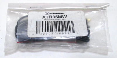 Audio-Technica ATR35MW Mini Omni Condenser Microphone W/Clip - New - Image 1 of 2