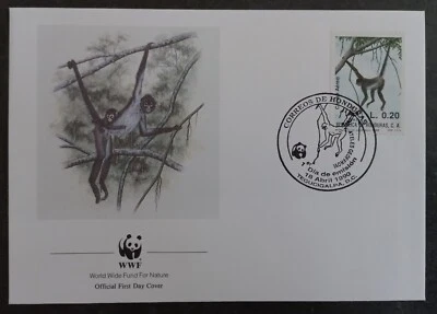 Honduras World Wildlife Fund 1990 FDC lazos 0,2 L sello cd Tegucigalpa Foto 1 de 2