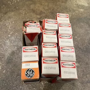 12 NOS NIB GE 0B3 VR90 Voltage Regulator HAM Radio Audio Tubes Raytheon - Picture 1 of 7
